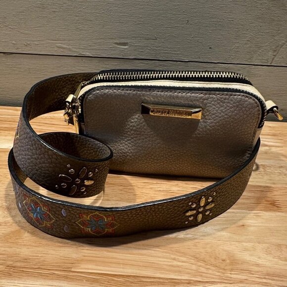 Hobo Steve Madden Shoulder Bag 3 Brown Shades Handbag Purse Crossbody Boho - Picture 3 of 15